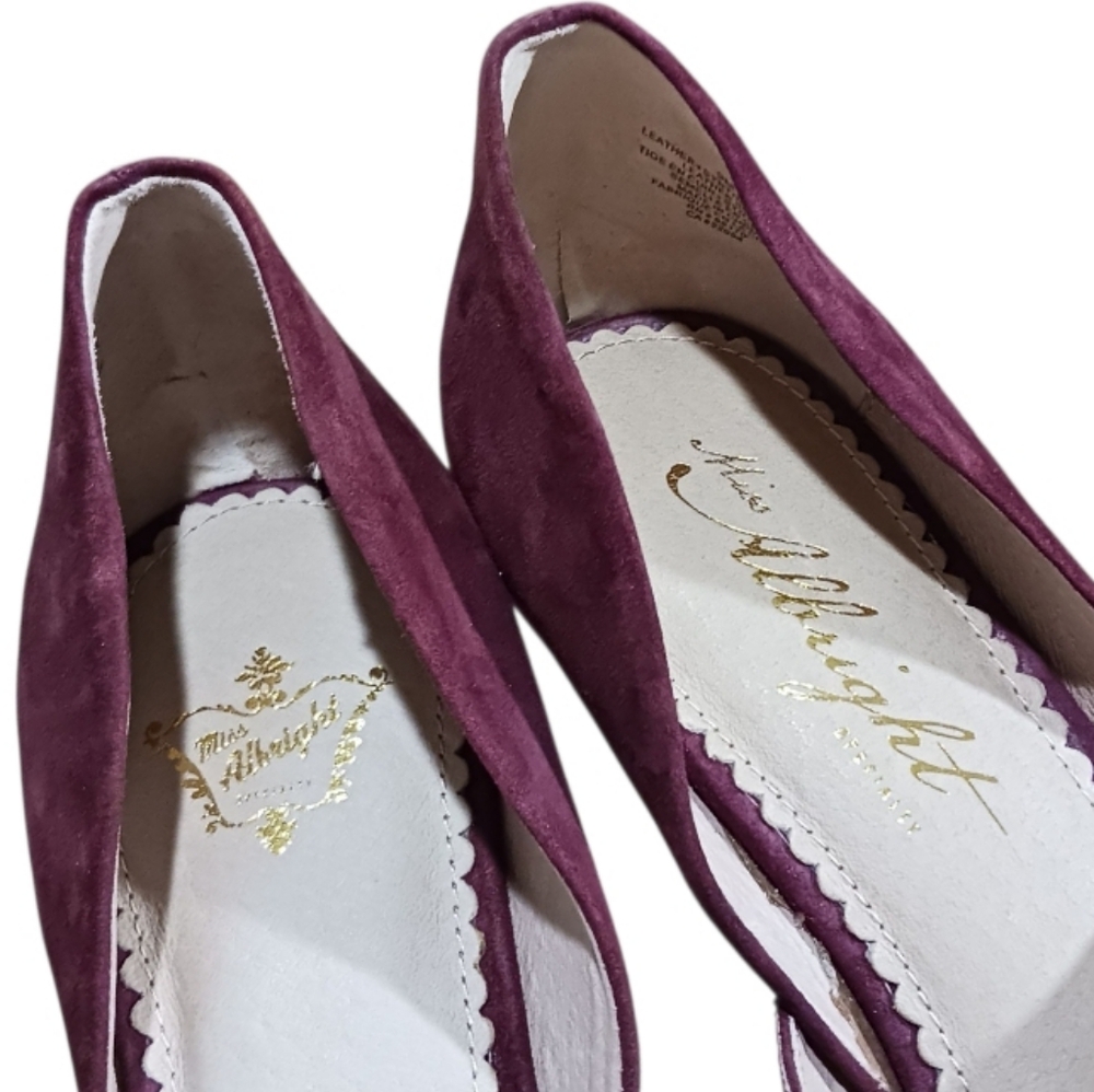 Miss Albright Dominique Suede Glitter Heels - Picture 9 of 13